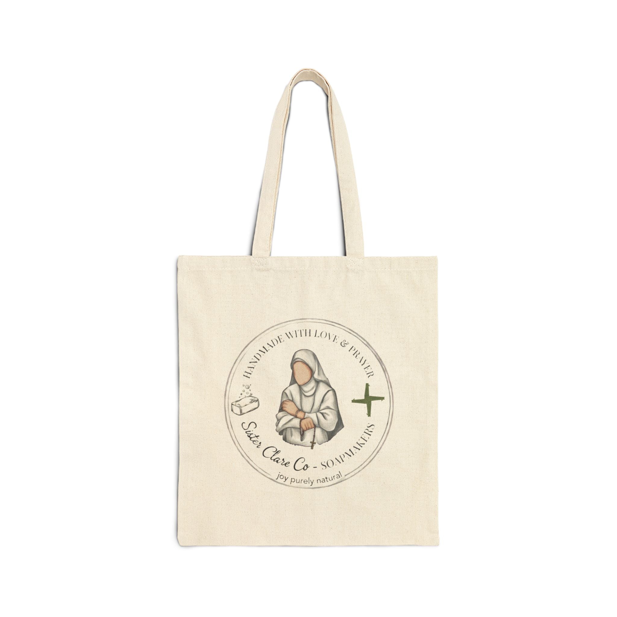 Sister Clare Co Logo Cotton Canvas Tote