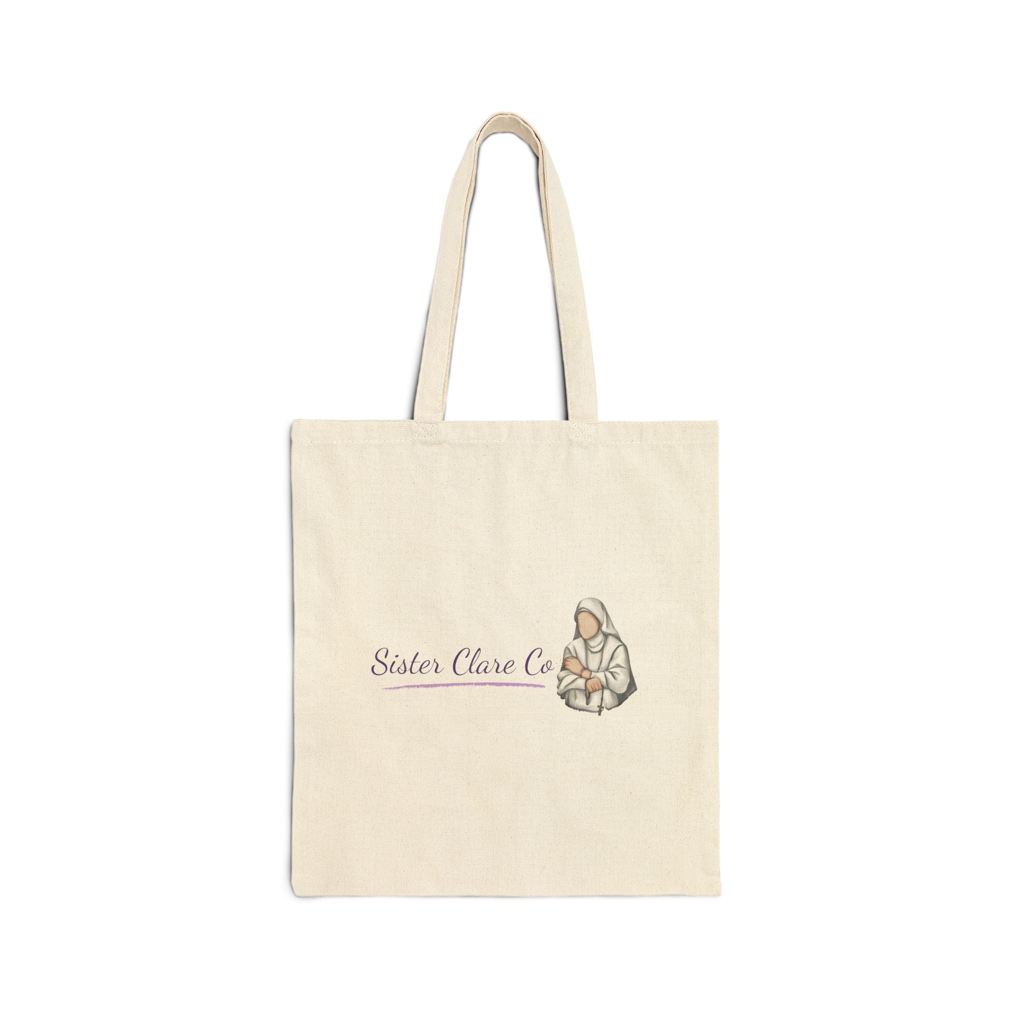 Sister Clare Co Logo Cotton Canvas Tote