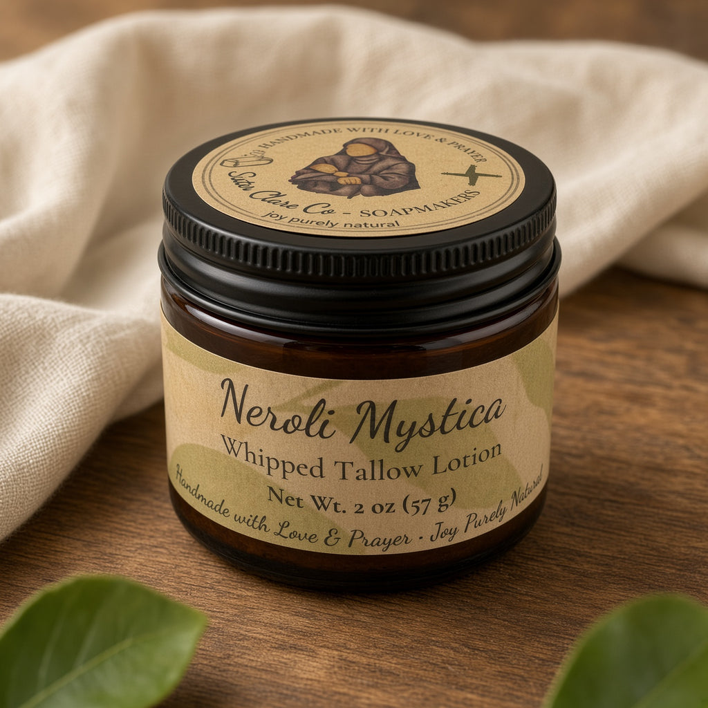 Neroli Mystica 2 oz jar tight wrap close-up